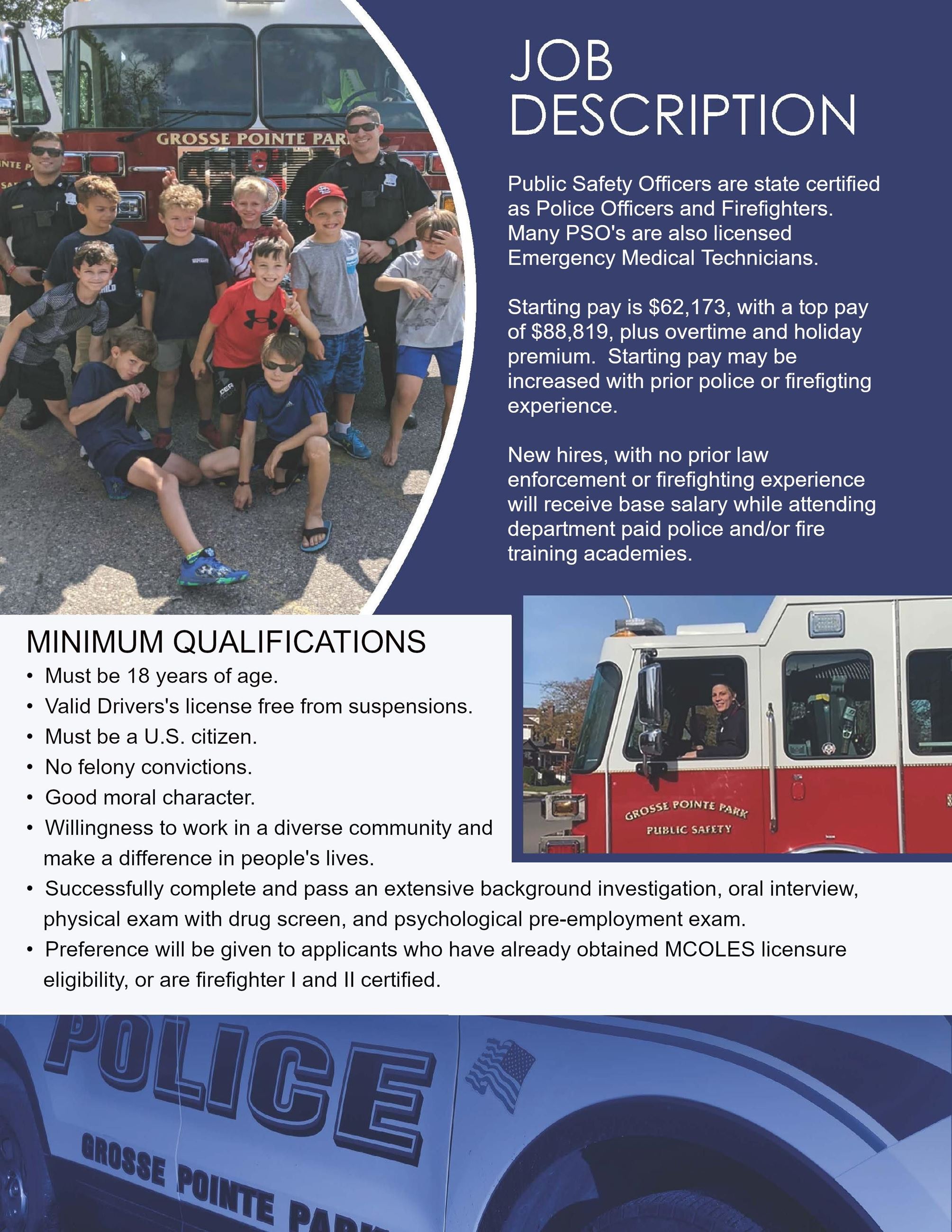 Public Safety Officers Job Description